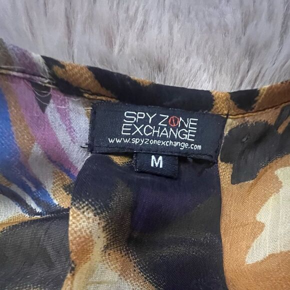 Spy Zone Exchange Tropical Lepard Dress, Y2K ,Medíum - Picture 10 of 14